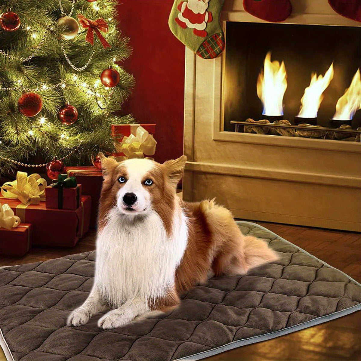 Dog Cat Bed, Cat Dog Non-Slip Mat, Extra Warm Thermal Pet Pad Self-Heating Cat Mat