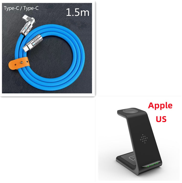 3 in 1 Fast Charging Station Wireless Charger Stand Quick Charge Dock