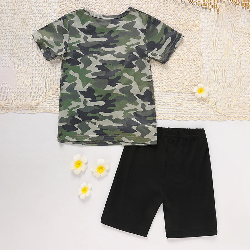 Full view of Toddler Girl Daddy's Girl Top and Pants set