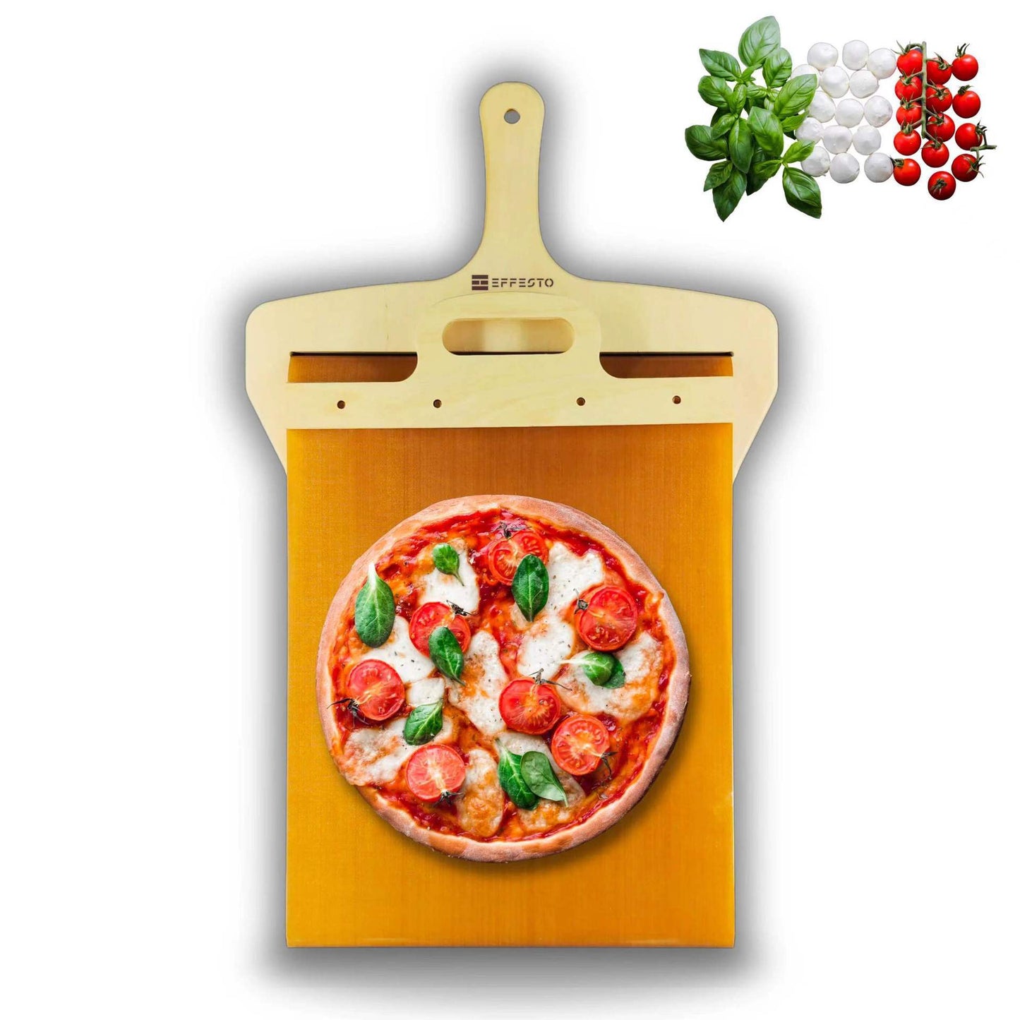 Non stick surface of Sliding Non Stick Pizza Shovel prevents pizza from sticking