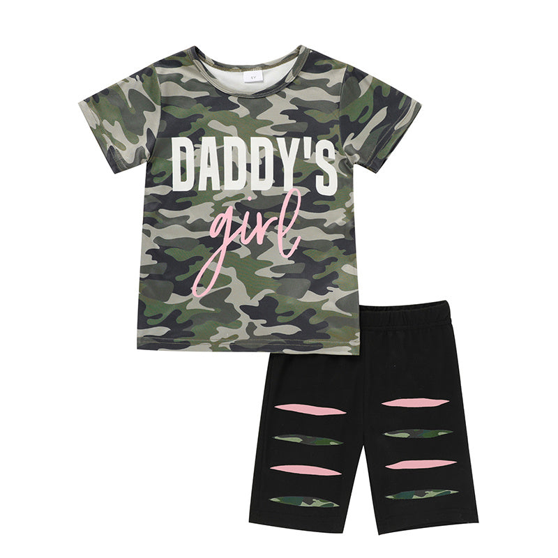 Toddler Girl Daddy's Girl Top and Pants perfect for Father’s Day