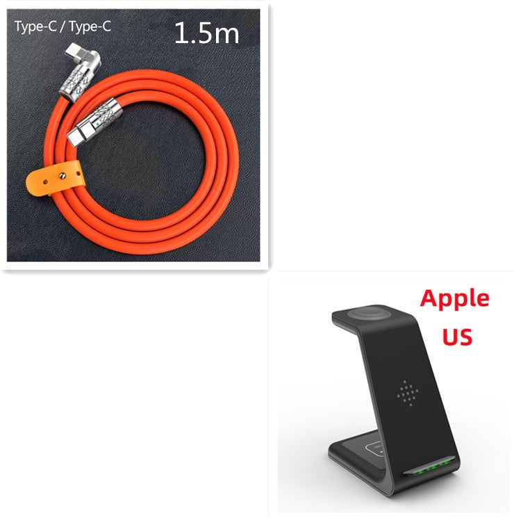 3 in 1 Fast Charging Station Wireless Charger Stand Quick Charge Dock