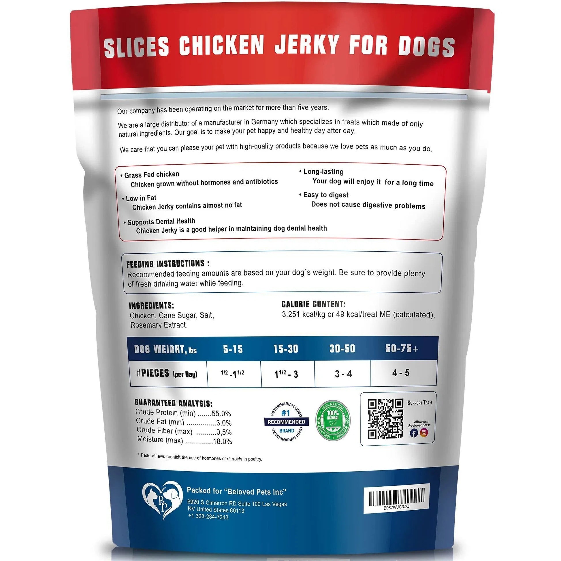 Organic Human Grade Chicken Jerky Dog Treats pieces