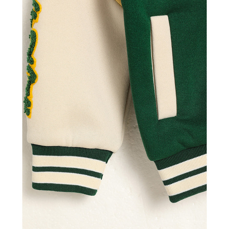 Toddler Kids Embroidery Letter Jacket sporty and casual styleToddler Kids Embroidery Letter Jacket sporty and casual style