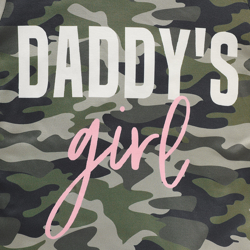 Toddler Girl Daddy's Girl Top and Pants outfit worn by child