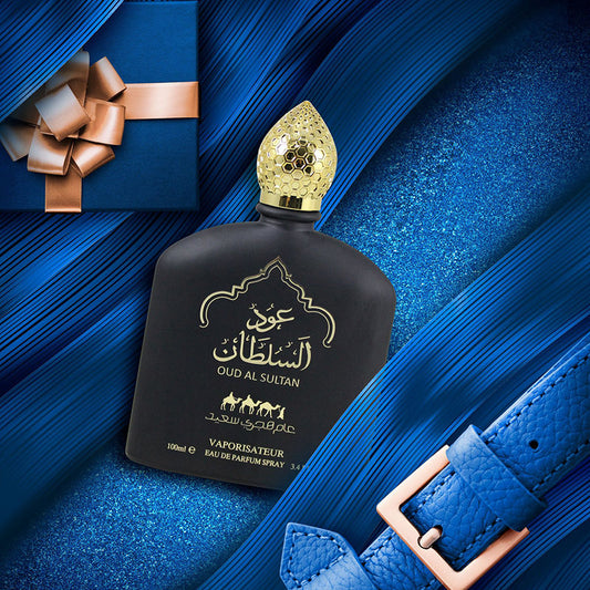 Men's and Women's Middle Eastern Fragrance bottle on display