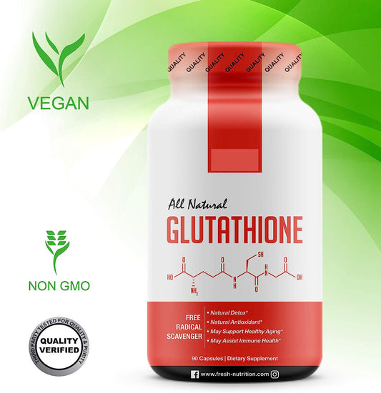 Glutathione Antioxidant Capsules bottle front view