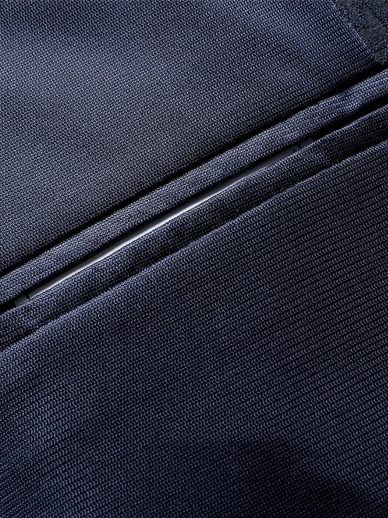 Men's button up long sleeve blazer pocket detail