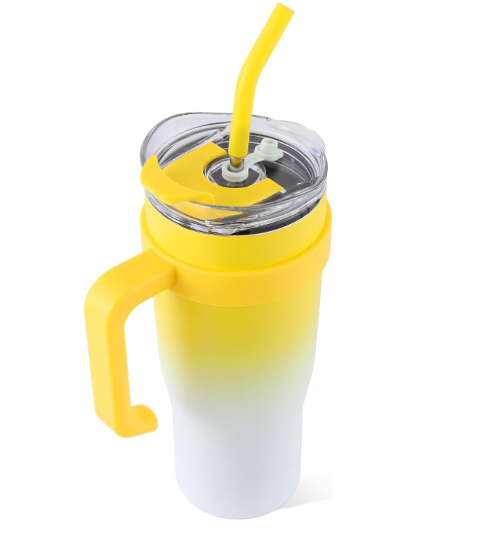Ochapa 40 Oz Tumbler for Hot & Cold Liquids with Insulated Handle Straw Lid