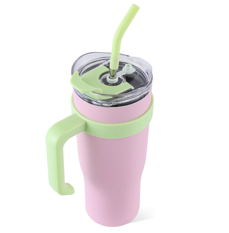 Ochapa 40 Oz Tumbler for Hot & Cold Liquids with Insulated Handle Straw Lid