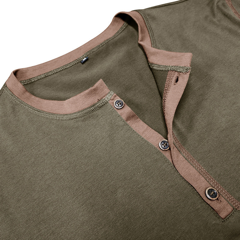 Short-sleeved Polo V-neck Men's T-Shirt Summer