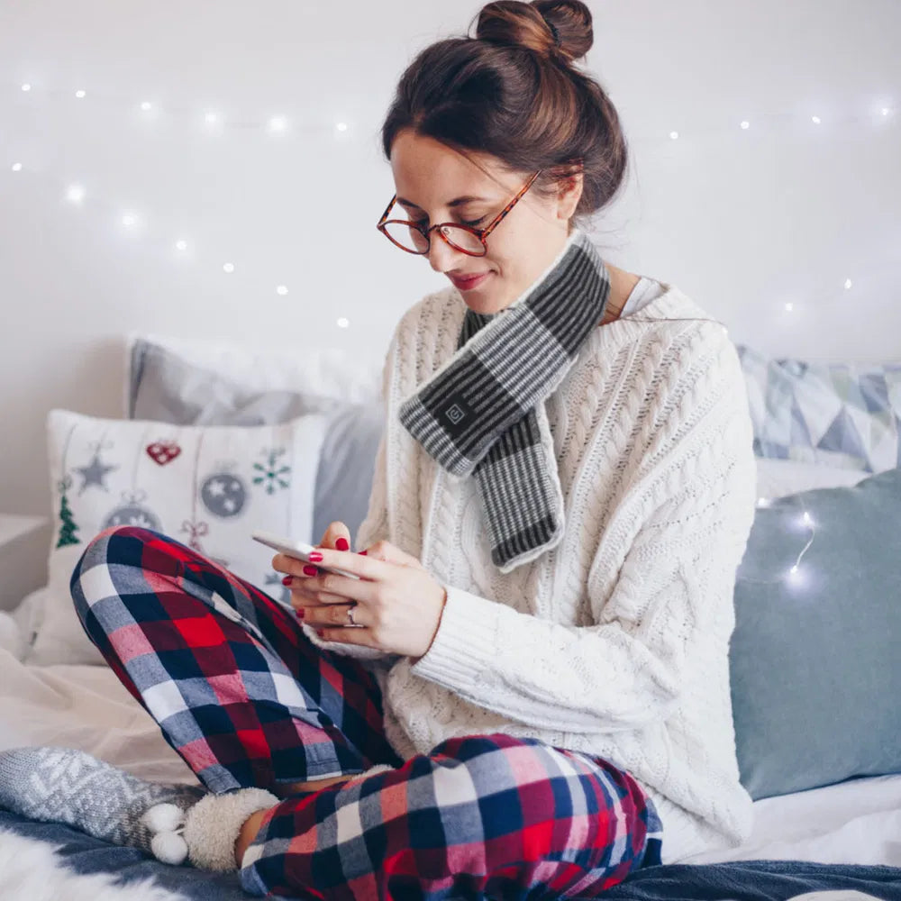 Electric Heated Scarf USB Heating Neck Wrap Unisex Winter Heated Neck Shawl For Festival Gift