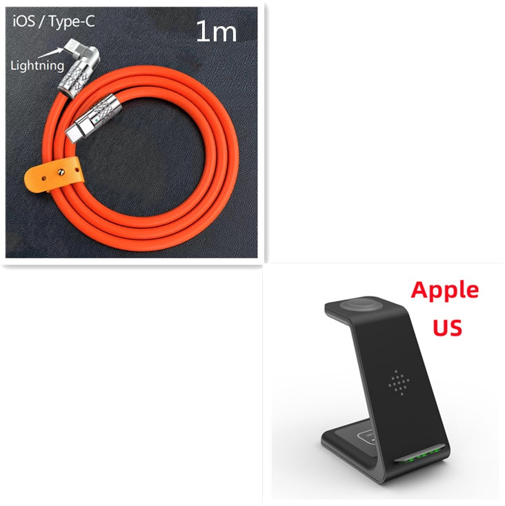 3 in 1 Fast Charging Station Wireless Charger Stand Quick Charge Dock