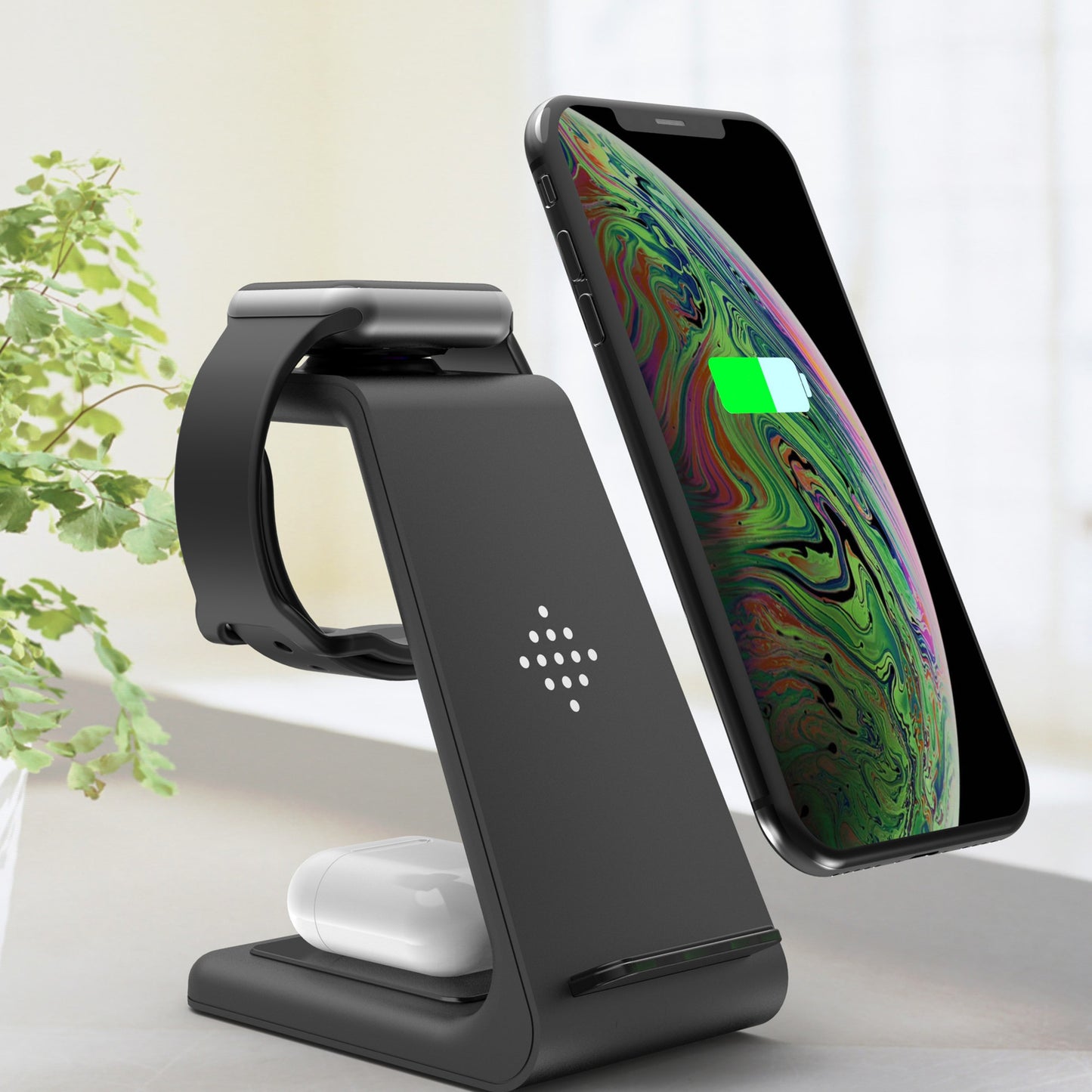 3 in 1 Fast Charging Station Wireless Charger Stand Quick Charge Dock