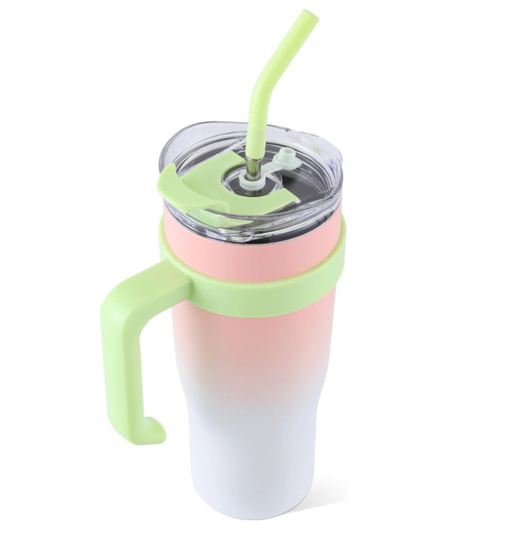 Ochapa 40 Oz Tumbler for Hot & Cold Liquids with Insulated Handle Straw Lid
