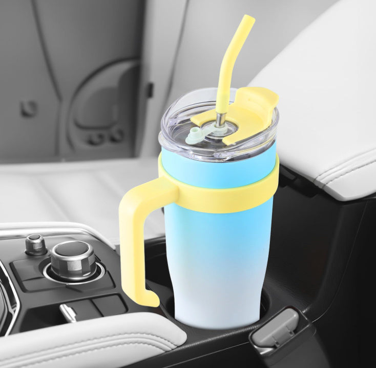 Ochapa 40 Oz Tumbler for Hot & Cold Liquids with Insulated Handle Straw Lid