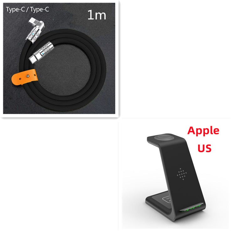 3 in 1 Fast Charging Station Wireless Charger Stand Quick Charge Dock