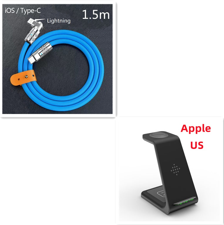 3 in 1 Fast Charging Station Wireless Charger Stand Quick Charge Dock