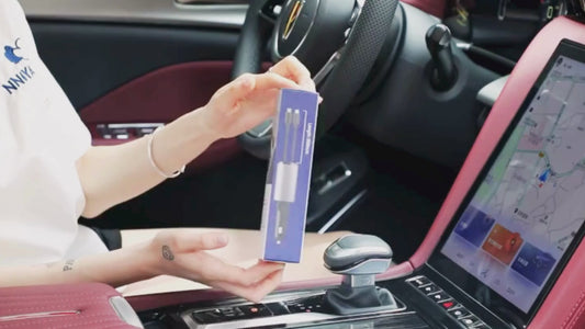 100W Metal Car Charger with USB and Type-C Adapter